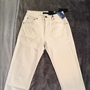 Milo Men's Cream Straight Jeans